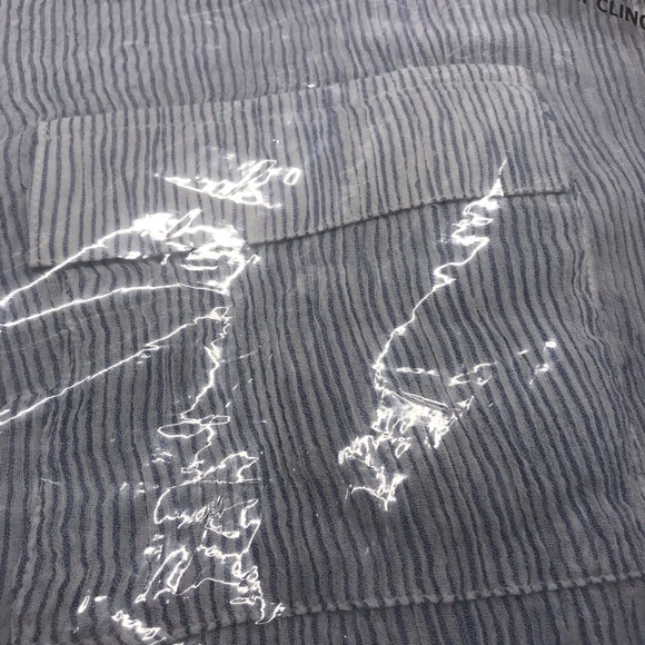 NY & CO. SAPPHIRE STRIPED BLOUSE NEW - Picture 6 of 8